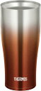 サーモス 真空断熱タンブラー 420ml スパークリングブラウン JDE-420C SP-BW