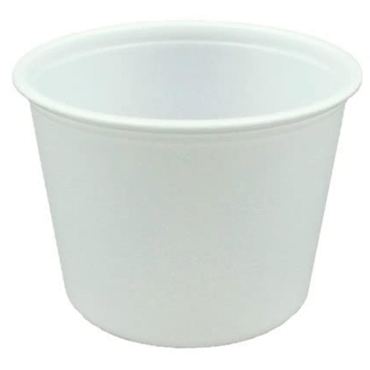 中央化学(Chuo Kagaku) 使い捨て 容器 テイクアウト ランチ 弁当 日本製 CFカップ 本体 100枚入 直径9.3×6.6cm 95-270 ホワイト