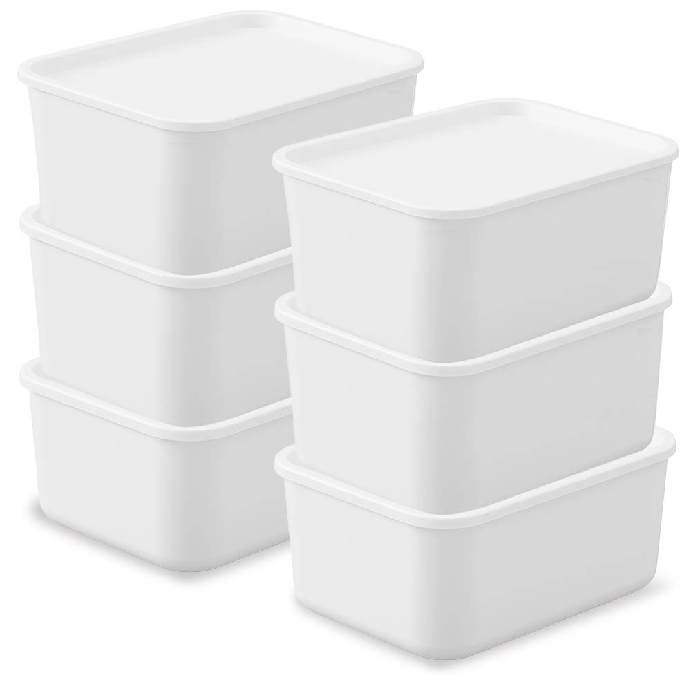 アイリスオーヤマ 収納ボックス ふた付き 6個セット 幅29×奥行22×高さ13cm 収納ケース ふた付き積み重..