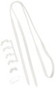 SWANS (スワンズ) 日本製 スイミングゴーグル 度付レンズ用 パーツセット PS-SR2 ホワイト(W)(4)
