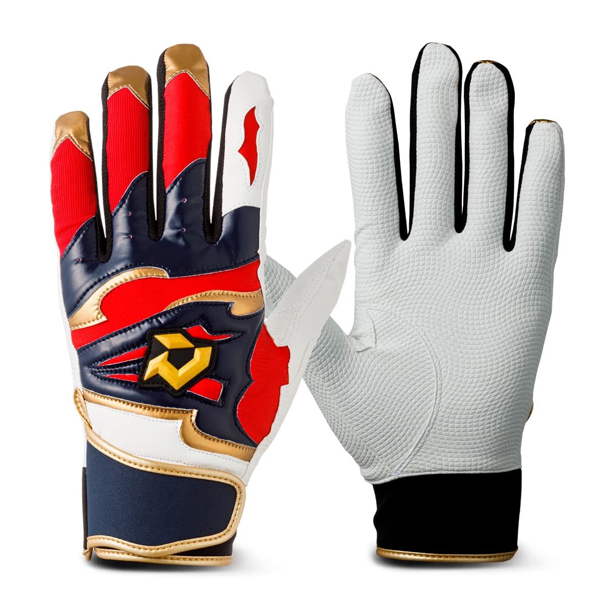 ディマリニ(DeMARINI) バッティンググラブ 両手用 DM-1 WB5738004S ネイビー/レッド S