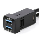 トヨタ車系用 TOYOTA用 USB3.0入力ポート オーディオ中継 オーディオパーツ 2*AUDIOポート USB3.0延長パネル スイッチホール用 ダッシュボードキット サイズ23mmX23mm (タイプC)