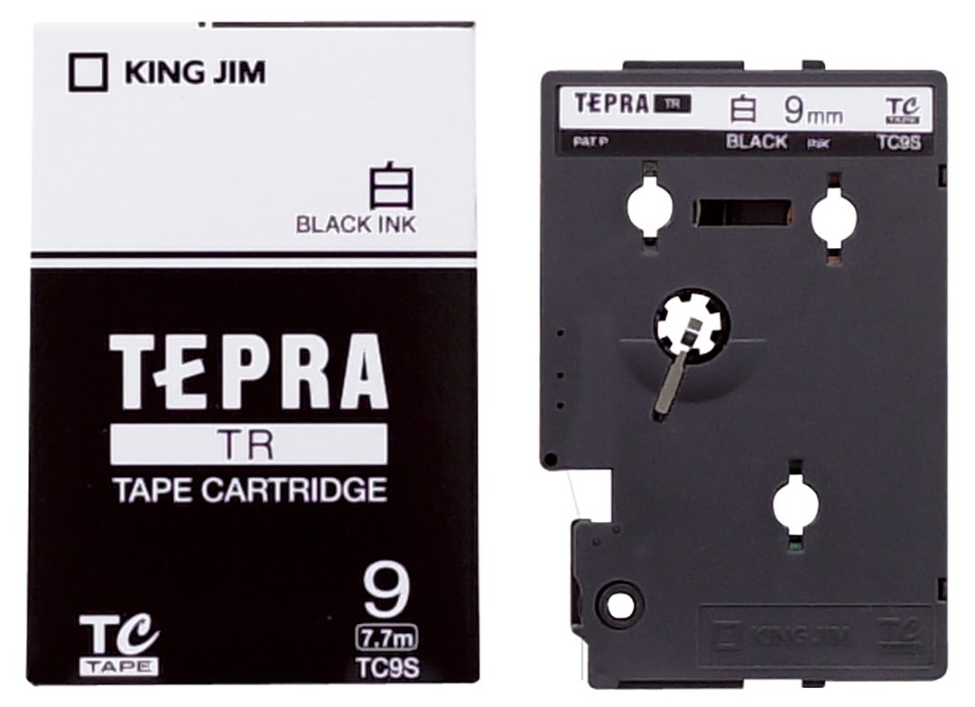 キングジム テープカート リッジ テプラTR 9mm TC9S 白