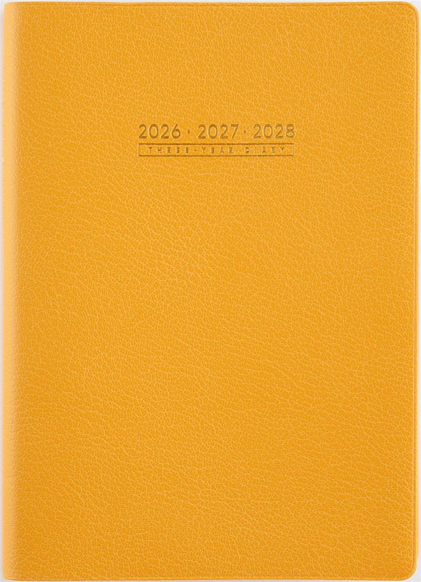 高橋 手帳 2026年 A5 3年卓上日誌 オレンジ No.96 (2026年 1月始まり)