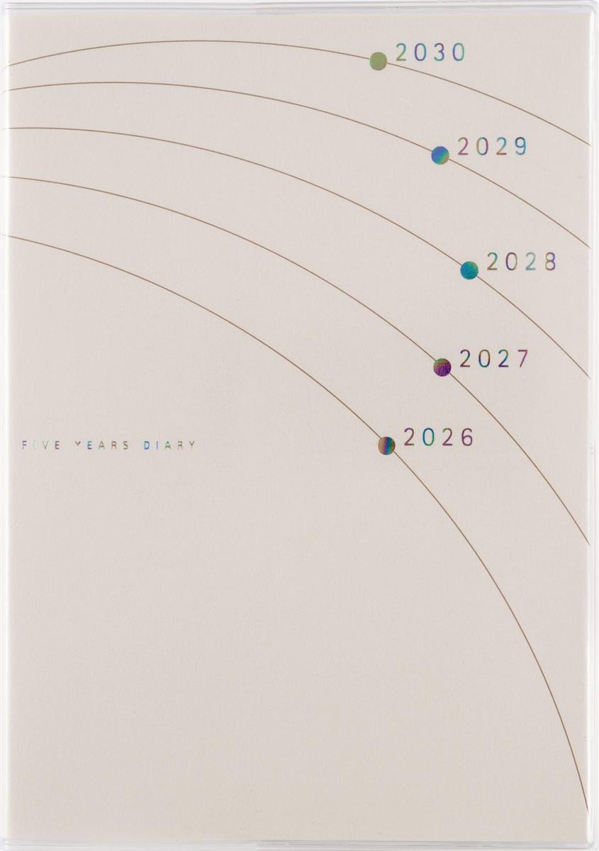 高橋 手帳 2026年 B6 5年日記 No.19 (2026年 1月始まり)