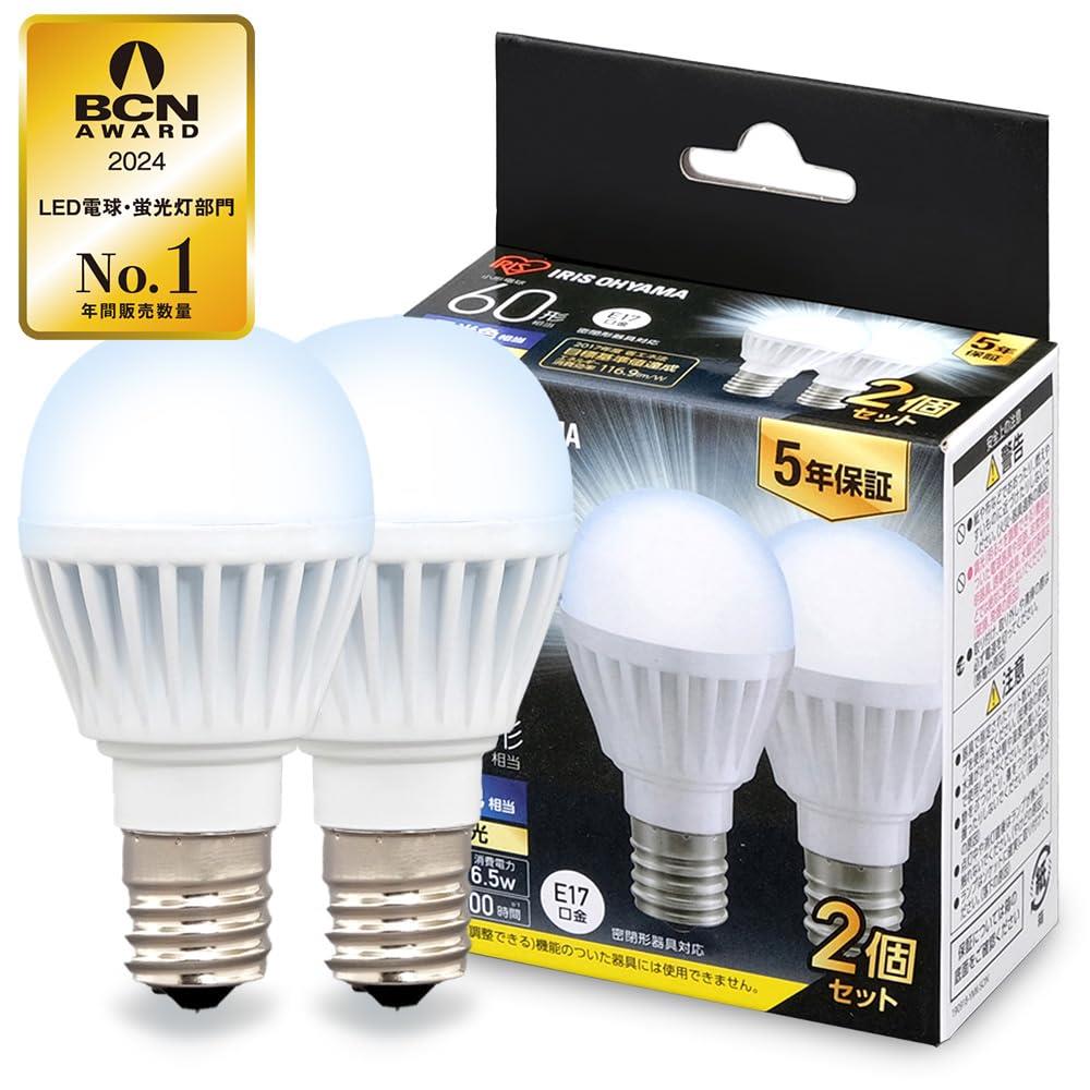 E17ۥꥹ LEDŵ 60W  ľ17mm ۸ 2ĥѥå ̩Ĵб LDA7D-G-E17-6...