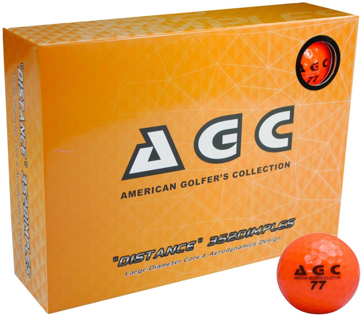 レザックス(LEZAX) AGC ゴルフボール 1ダース(12個入り) オレンジ AGBA-3790