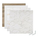 Meking 背景ボード 60x60cm バックグラウンド 両面異なる仕様 撮影用 大理石+木目セット