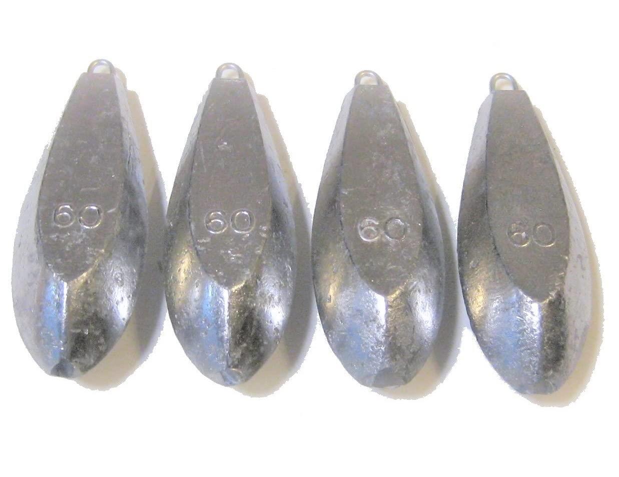 釣り用オモリ シンカー 【60号 4個】 セット (約1.0kg) 六角おもり 釣り 海 川 船 舟 つり フィッシング おもり オモリ 錘 六角錘 釣り用 六角 小田原 60号×4個 TSUNEYA シルバー