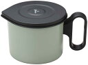 万年 mannen gelsomino オイルポット mini 0.8L お手入れ簡単 収納に便利 コンパクト 油切れの良い濾しアミ グリーン GEL-3