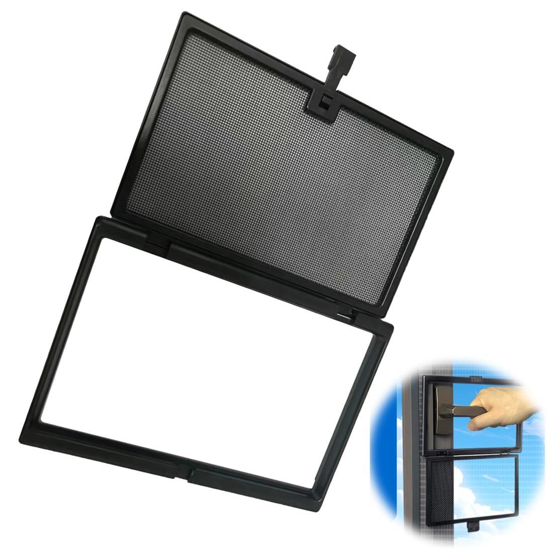 PAVIKE 簡易網戸 網戸キット19.5cm x 13.5cm ネジ不要 取り付け簡単 工事不要 防虫ネット diy網戸ネッ..