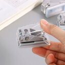 Forahome 穴あけパンチ 1穴 丸穴 穴径6mm 多機能穴あけパンチ 手持ち 軽量 省力 錆びにくい 事務用品 ペーパーパンチ 強力 耐久性 ミニタイプ 持ち運び便利 紙 単語帳に適用 家庭 オフィス 学校用 (透明)