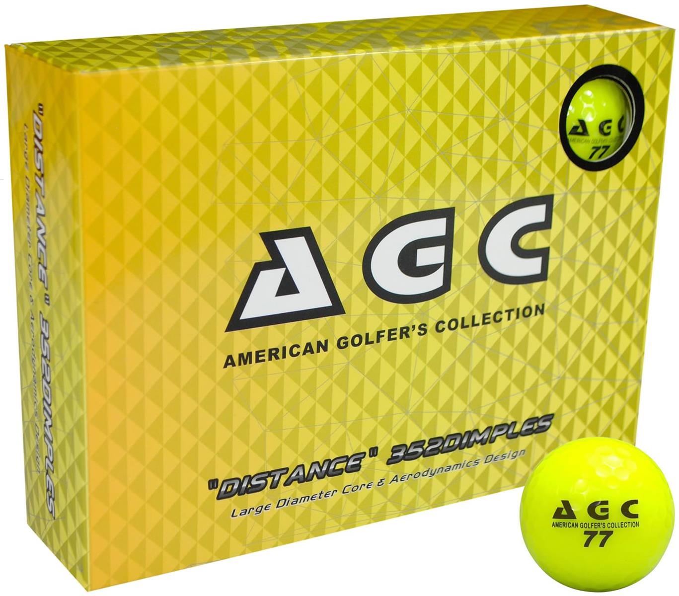 レザックス(LEZAX) AGC ゴルフボール 1ダース(12個入り) イエ ロー AGBA-3790