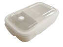 アスベル 弁当箱 ランタス WTL-T500 500ml アイボリー 冷凍可 幅17.8cm×奥行10.8cm×高さ6.3cm 抗菌 1段(3)