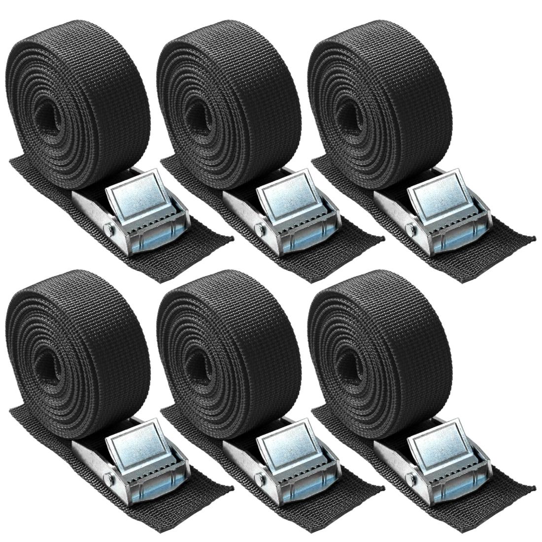 結束ベルト 荷締めベルト 荷物固定 使用荷重150kg 幅25mm 長2.5m メタルバックル ラチェットベルト 固..