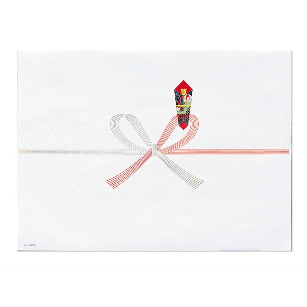 マルアイ のし紙 祝 蝶結び 厚口 大反物 100枚 ノイ-N107