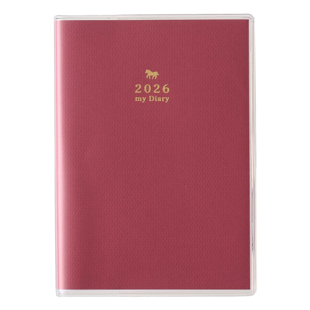 能率 ペイジェム 日記 2026年 B7 メモリー レッド 8502 (2026年 1月始まり)