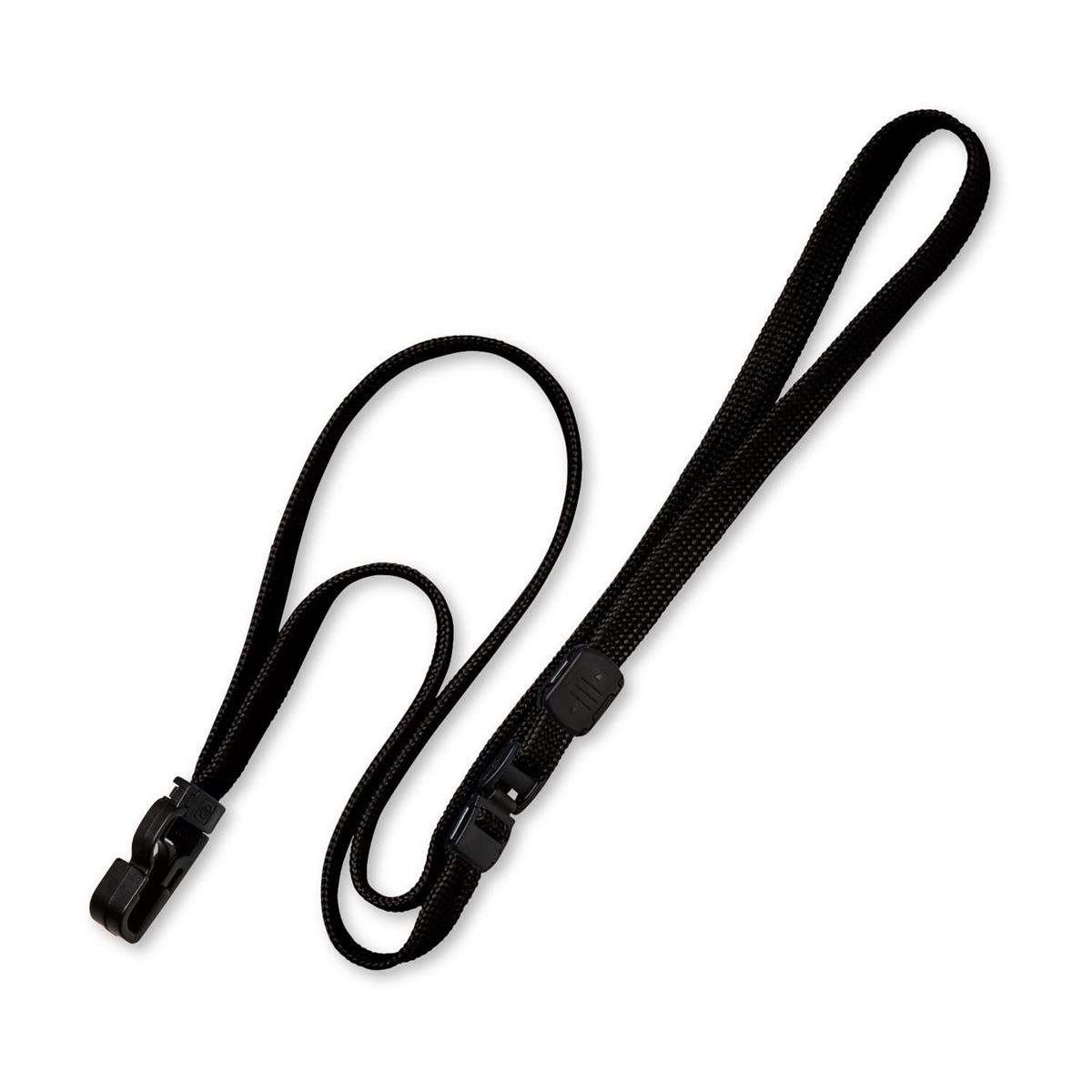 オープン 工業 ループクリップ 名札 ストラップ ネックストラップ 紐 ひも フック 落ちない 10本 ブラ..