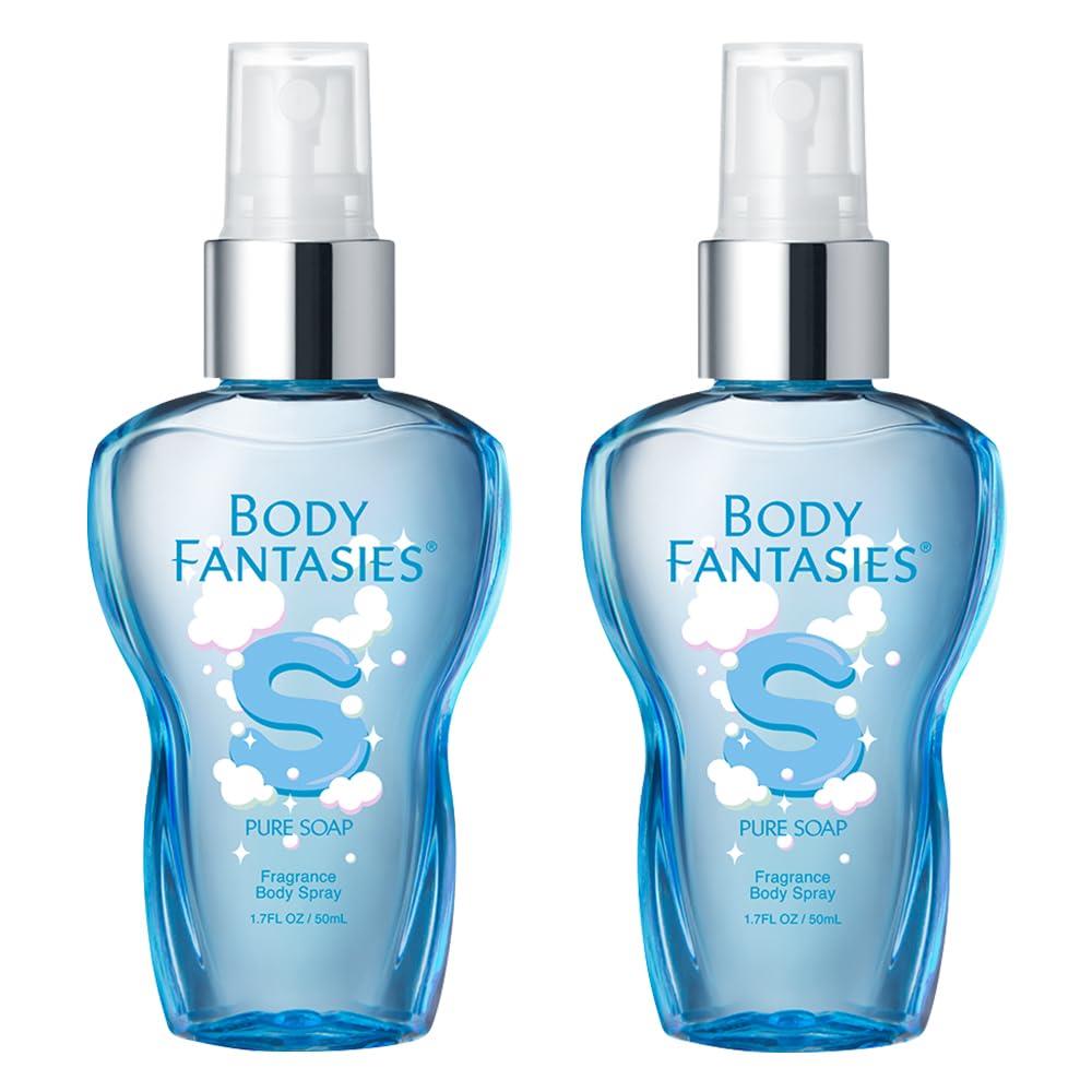 BODY FANTASIES(ボディファンタジー) ボディスプ レー ソープ シャボンの香り 50ml 2個セット ボディミスト