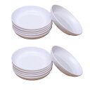 SITEDAN 塗装パレット 水彩パレット 10個セット 皿 小さい 10cm 小皿 墨皿 墨入れ 硯 パレット 絵皿 プラスチック
