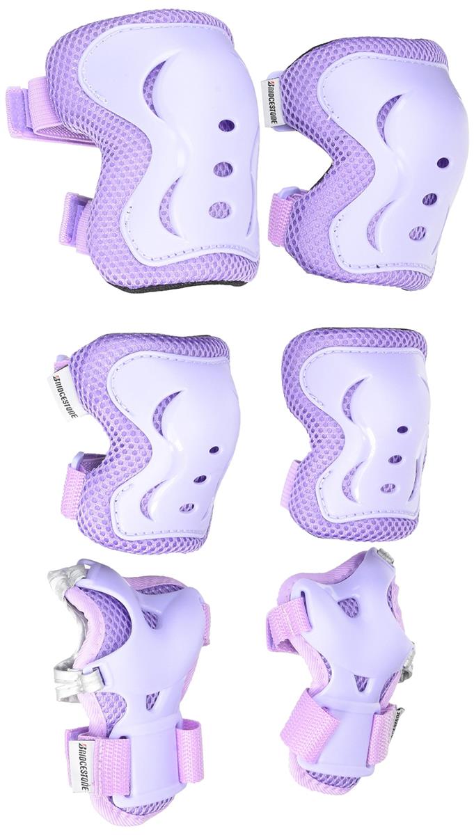 ブリヂストン(BRIDGESTONE) キッズプロテクター 自転車 一輪車 子供 バイオレット H3ーPAD.A P5590 B36..