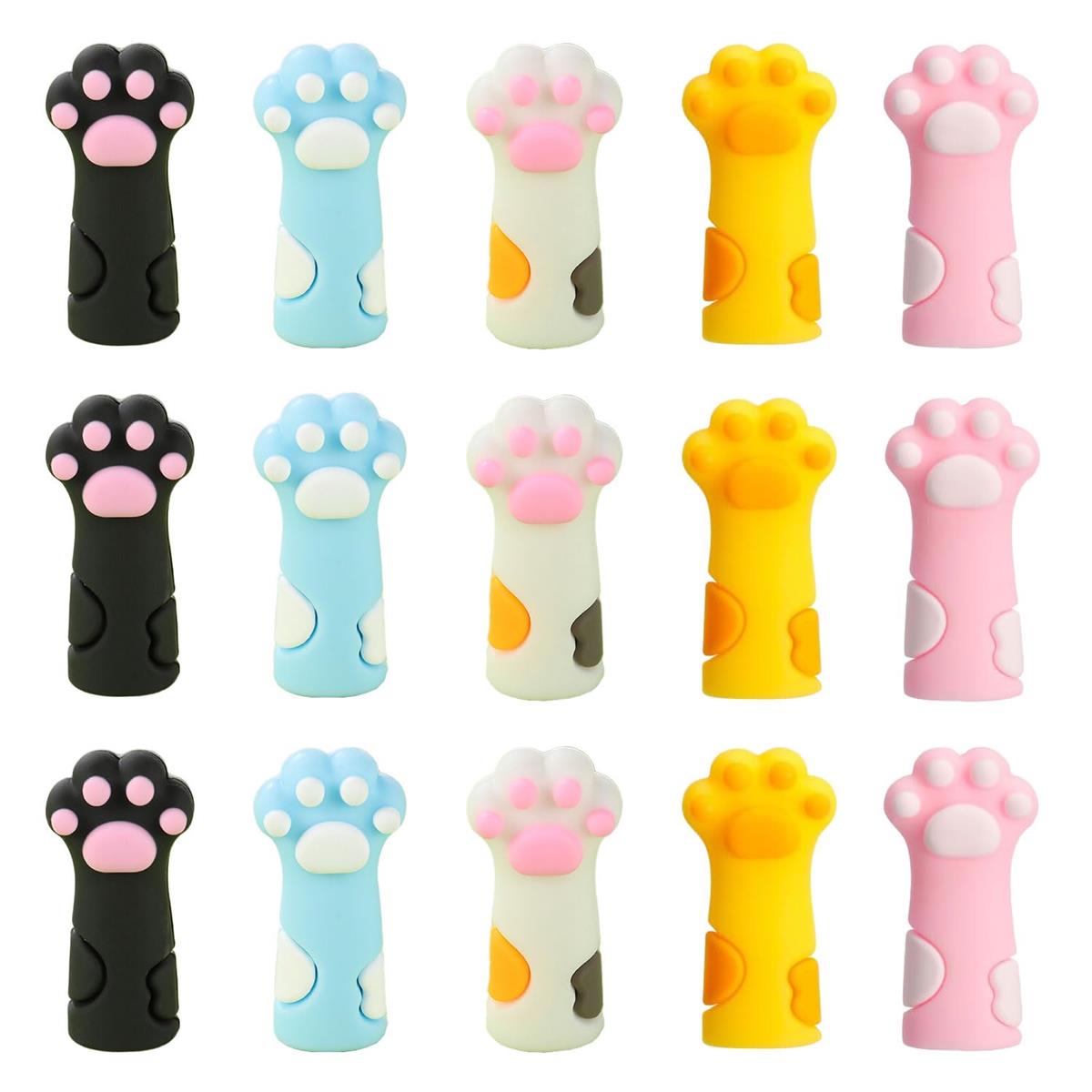 カラー：ブラック、ホワイト、イエロー、ピンク、ブルー◆商品名：SANJAOYEE 鉛筆キャップ 猫足の鉛筆エクステン 15個セット 5色が含まれており、衝突防止 傷害削減 安全対策 可愛い 猫足の鉛筆エクステン鉛筆ホルダ 学期の学生用品鉛筆 教室の賞品【梱包内容】猫の肉球の形をした15個の筆箱が届きますので、さまざまな装飾や交換のニーズを満たすのに十分で、ご家族やご友人と共有することができます。【仕様 サイズ】長さ3.2cm、幅1.4cm、ブラック、ホワイト、イエ ロー、ピンク、ブルーの5色、各色3個入り。【高品質の素材】筆箱は高品質のシリコン素材を使用しており、軽量で、形がよく、耐摩耗性、耐引裂性、防塵性、防水性に優れ、信頼性と耐久性に優れ、長期間の使用をサポートします。【広く使用されている】ペンキャップは漫画のパターンを持つ安全保護ペンバッグであり、あなたの鉛筆を保護するだけでなく、あなたの気分を幸せにすることができ、学校やオフ ィスに適しており、あなたに良い経験をもたらす。【素敵なプレゼント】友達、恋人、同級生、先生、家族と共有でき、本当に美しくて実用的なもので衝撃と驚きを与え、楽しく勉強や仕事ができます。それはまたあなたのための完全なギフトである。1.【梱包内容】猫の肉球の形をした15個の筆箱が届きますので、さまざまな装飾や交換のニーズを満たすのに十分で、ご家族やご友人と共有することができます。 2.【仕様 サイズ】長さ3.2cm、幅1.4cm、ブラック、ホワイト、イエ ロー、ピンク、ブルーの5色、各色3個入り。 3.【高品質の素材】筆箱は高品質のシリコン素材を使用しており、軽量で、形がよく、耐摩耗性、耐引裂性、防塵性、防水性に優れ、信頼性と耐久性に優れ、長期間の使用をサポートします。 4.【広く使用されている】ペンキャップは漫画のパターンを持つ安全保護ペンバッグであり、あなたの鉛筆を保護するだけでなく、あなたの気分を幸せにすることができ、学校やオフ ィスに適しており、あなたに良い経験をもたらす。 5.【素敵なプレゼント】友達、恋人、同級生、先生、家族と共有でき、本当に美しくて実用的なもので衝撃と驚きを与え、楽しく勉強や仕事ができます。それはまたあなたのための完全なギフトである。