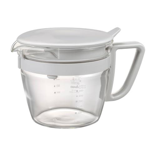 HARIO(ハリオ) お手軽 ティーポット マルティ 急須 ペールグレー 実用容量400ml 耐熱ガラス メモリ付き 日本製 OTPM-40-PGR