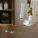 HUIUH ミルクフォーマー 2025年モデル ミニ泡立て器 電動 USB充電 泡立て・撹拌両用 【銅芯モーター】 静音 長持ちバッテリー 3段階調整 ラテアート コーヒー 抹茶対応 ブラック ホワイト