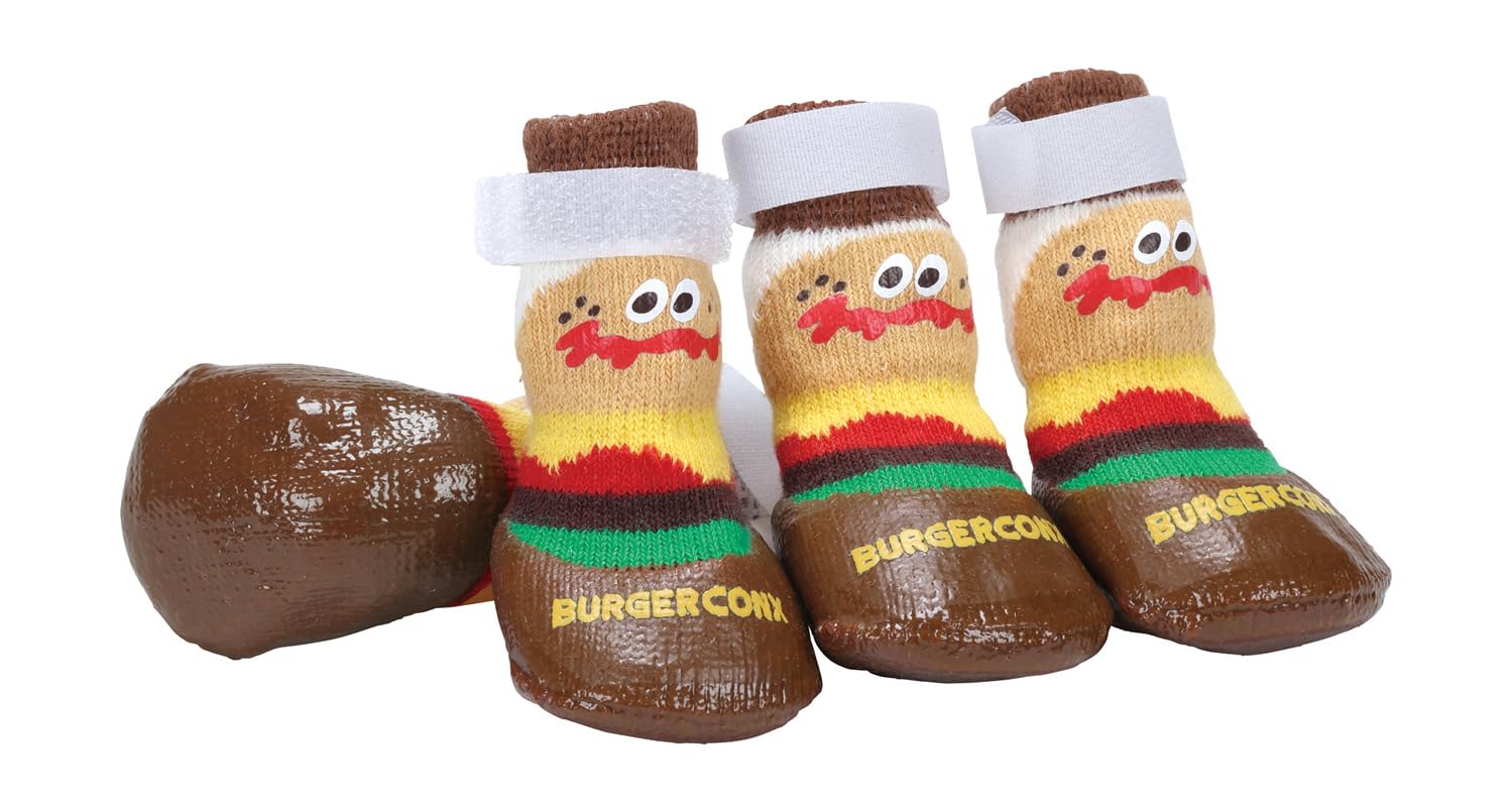 スケーター(Skater) ペット シューズ XXS 4枚入 犬 靴 室外 固定ベルト付 バーガーコンクス PSHS1-A