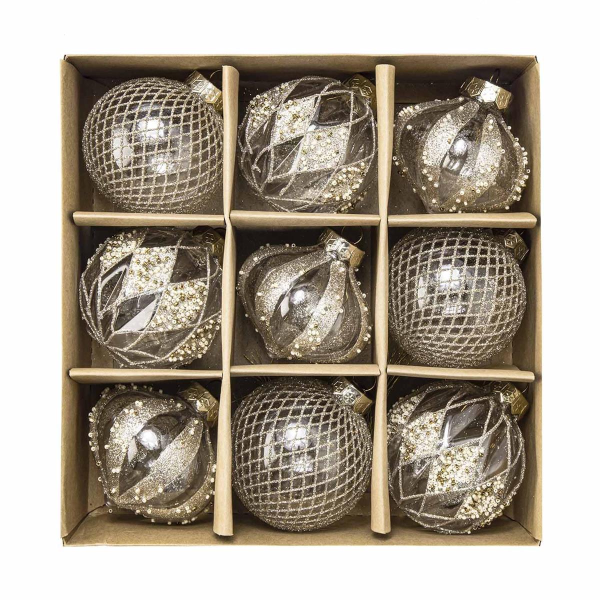 ク リ ス マ ス ボール オーナメント SVNVIOZ 北欧風 9個セット ク リ ス マ スツリー 飾り 豪華 多種類 おしゃれ デコレーション