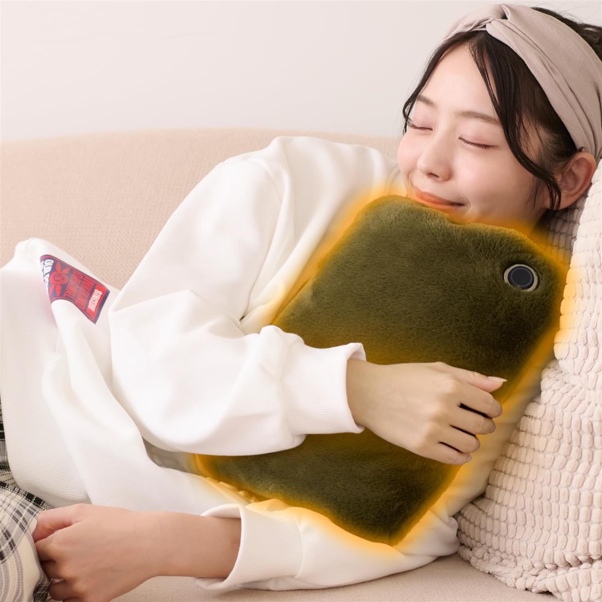 【2025冬 炭素素材 グラフェン 新発想 ノーベル物理学賞】湯たんぽ 型 ホットウォーマー 速暖 体の芯まで温まる usb給電 3段階温度 自動オフ 軽量 省エネ エネタンポ ハンドウォーマー 冷え対策 あったかグッズ ギフト (カーキ, et-33/単品)