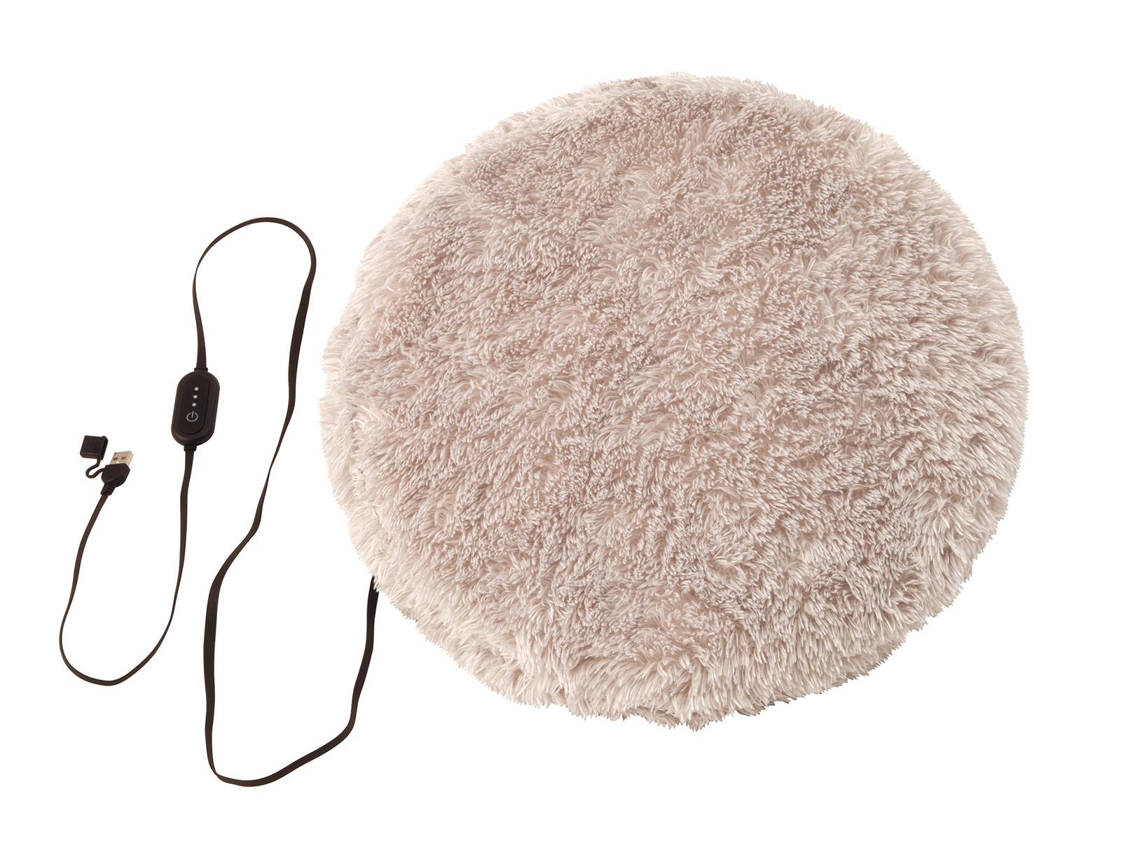 スタイル：ホットクッション◆商品名：コイズミ ホットクッション USB給電 直径 43cm グレー KDM-0512U/Hサイズ:幅43×奥行43×高さ5cm本体重量:400g2時間自動オフカバー丸洗い:○材質:表裏面：ポリエステル100％...