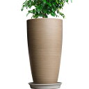 Glynislife 植木鉢 大型 おしゃれ プラスチック 軽量 受け皿付き 屋内 屋外用 高さ53.5 排水穴付き 植木鉢 花 栽培 プレゼント ギフト 母の...