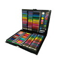 スーパーメガアートセット 168ピース お絵描き 知育 クレヨン 絵具 ペン パステル 色鉛筆 大容量 ピンク H26.5×W33.5×D3cm 858449(3)