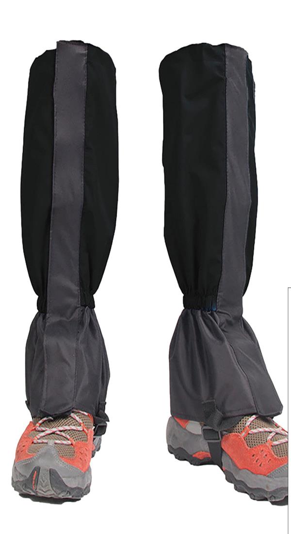 MORYTRADE ゲイター 登山 アウトドア ロング 防水 軽量 泥除け 雨よけ 雪対策 トレッキング 黒