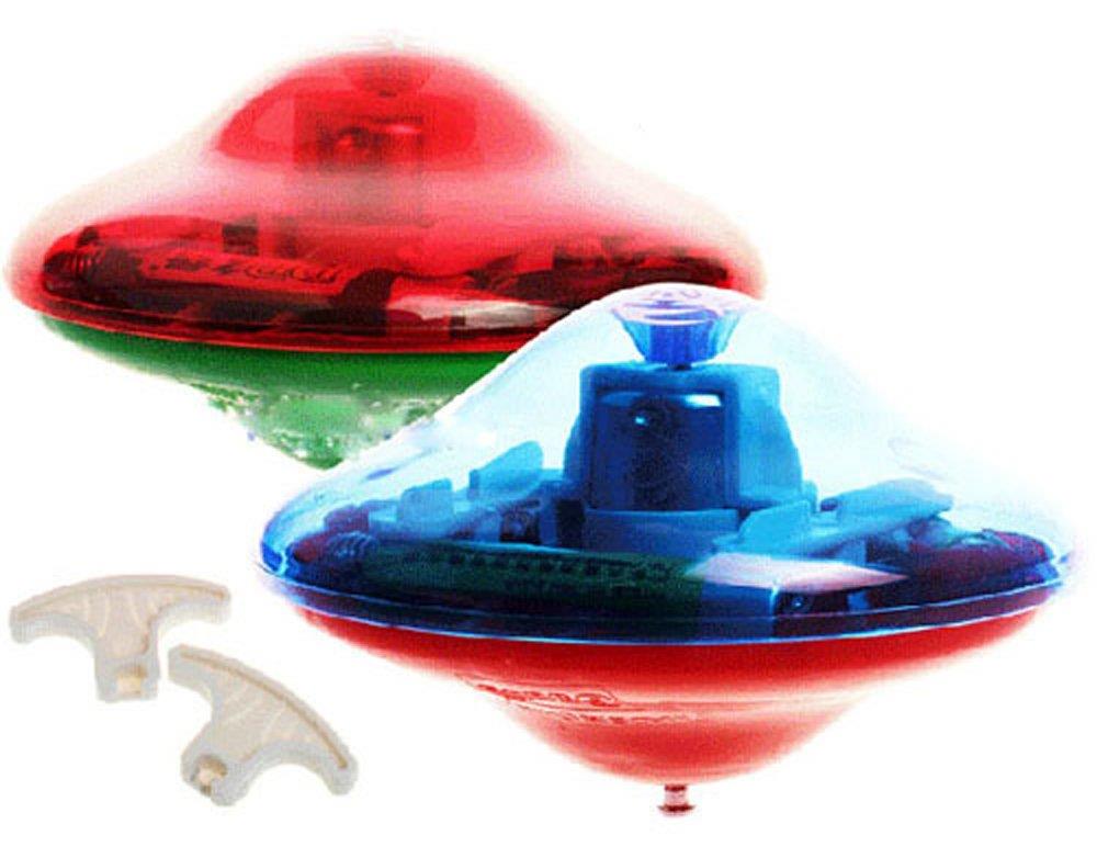 おもちゃ 光るコマ メロディコマ カラフルな発光と楽しいメロディを奏でながら回る電動コマ 我が家のワンコも大喜び！（カラーランダム）