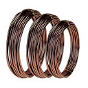 Copeflap 盆栽 針金 セット アルミワイヤー 園芸 0.8mm 1.5mm 2.5mm 各10m (茶色)