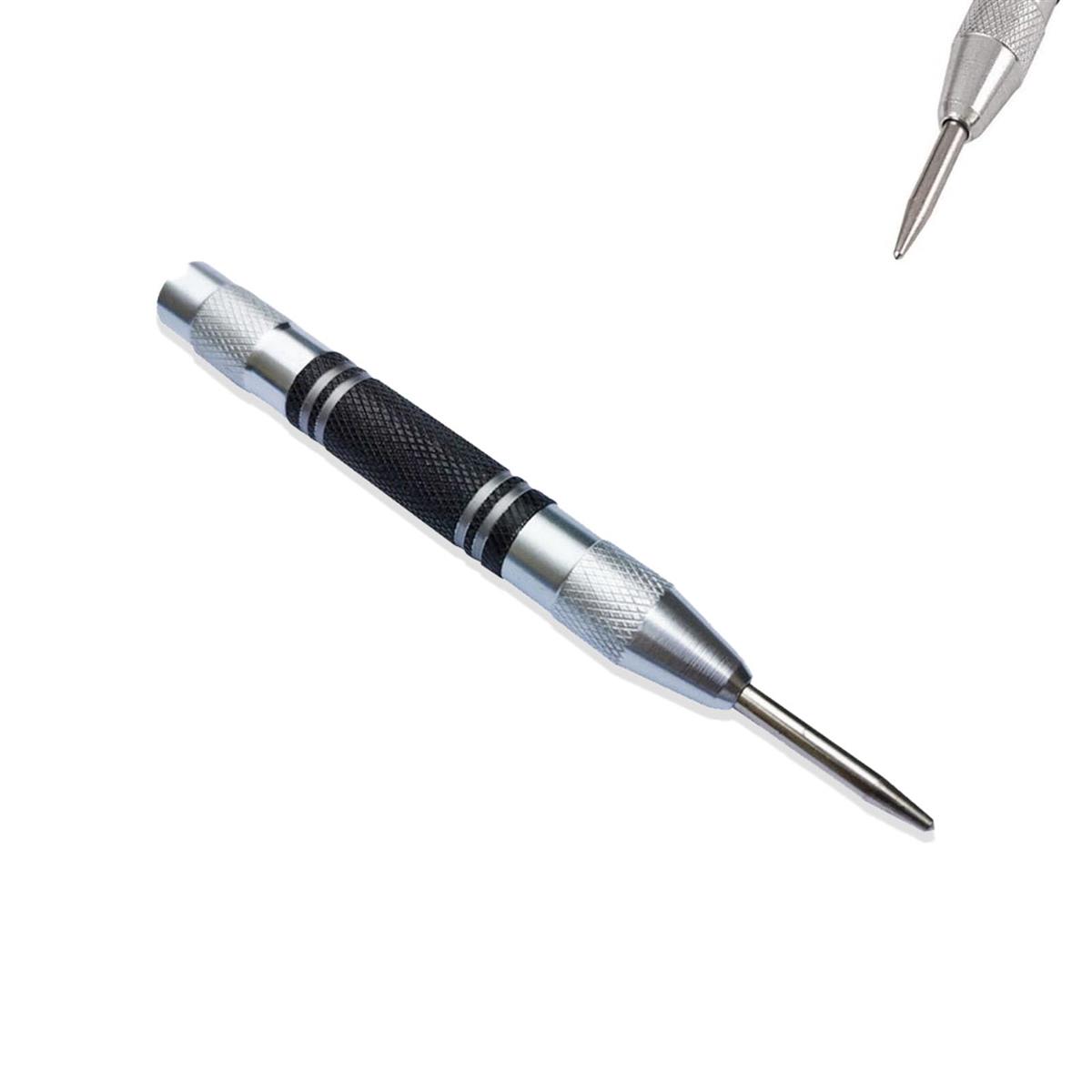 Mirhua 自動センターパンチ オートポンチ 超硬自動ポンチ ハンマー不要 スプリング けがき作業 ドリル..