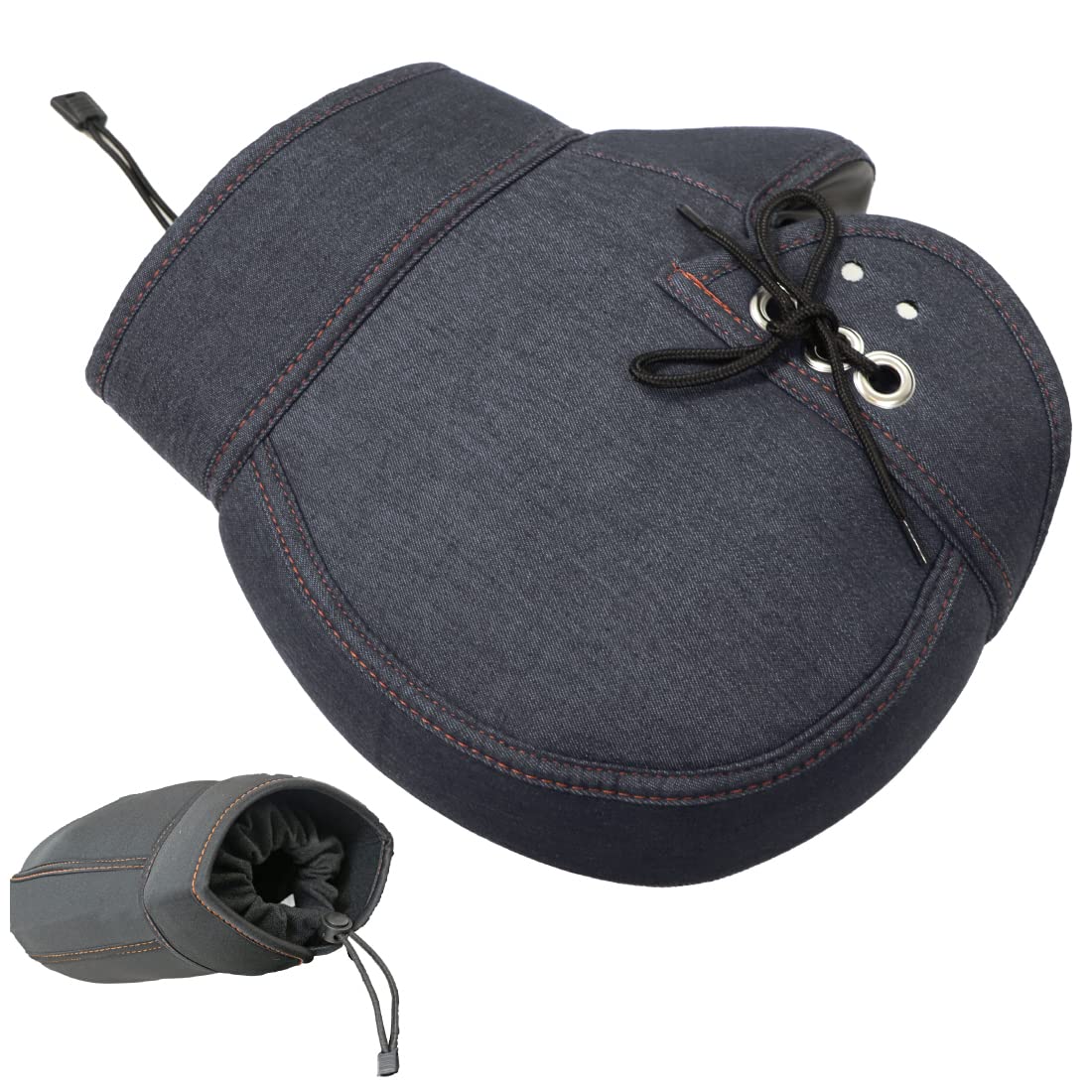 SKTインダストリー 防水・防寒 バイク用 ネオプレーン ハンドルカバー WNHC-03-SKT【デニムブラック】(2)