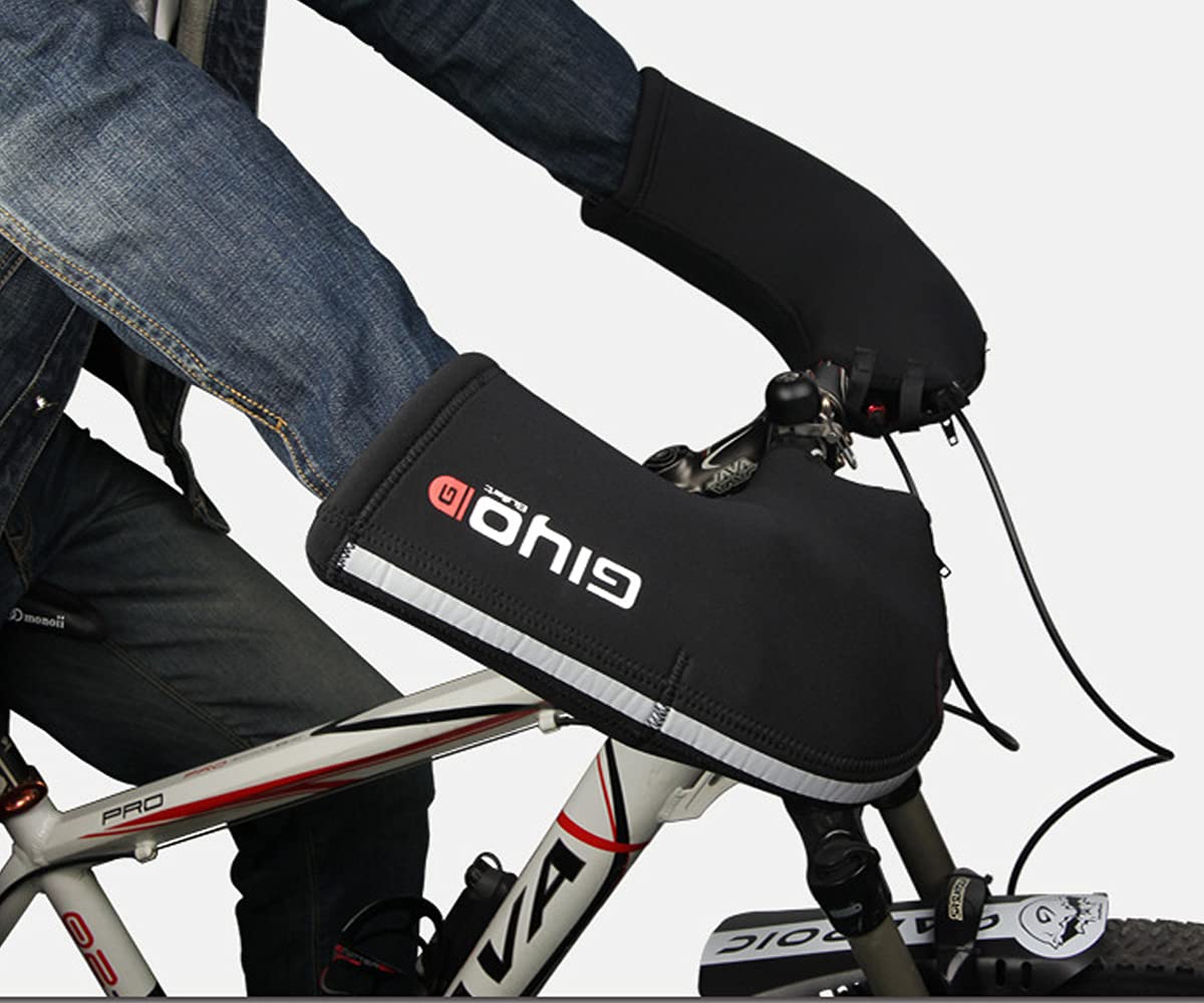 Aking バイク ハンドルカバー 防寒 防水 防風 ハンドルウォーマー サイクリング用 手袋 冬用 左右セッ..