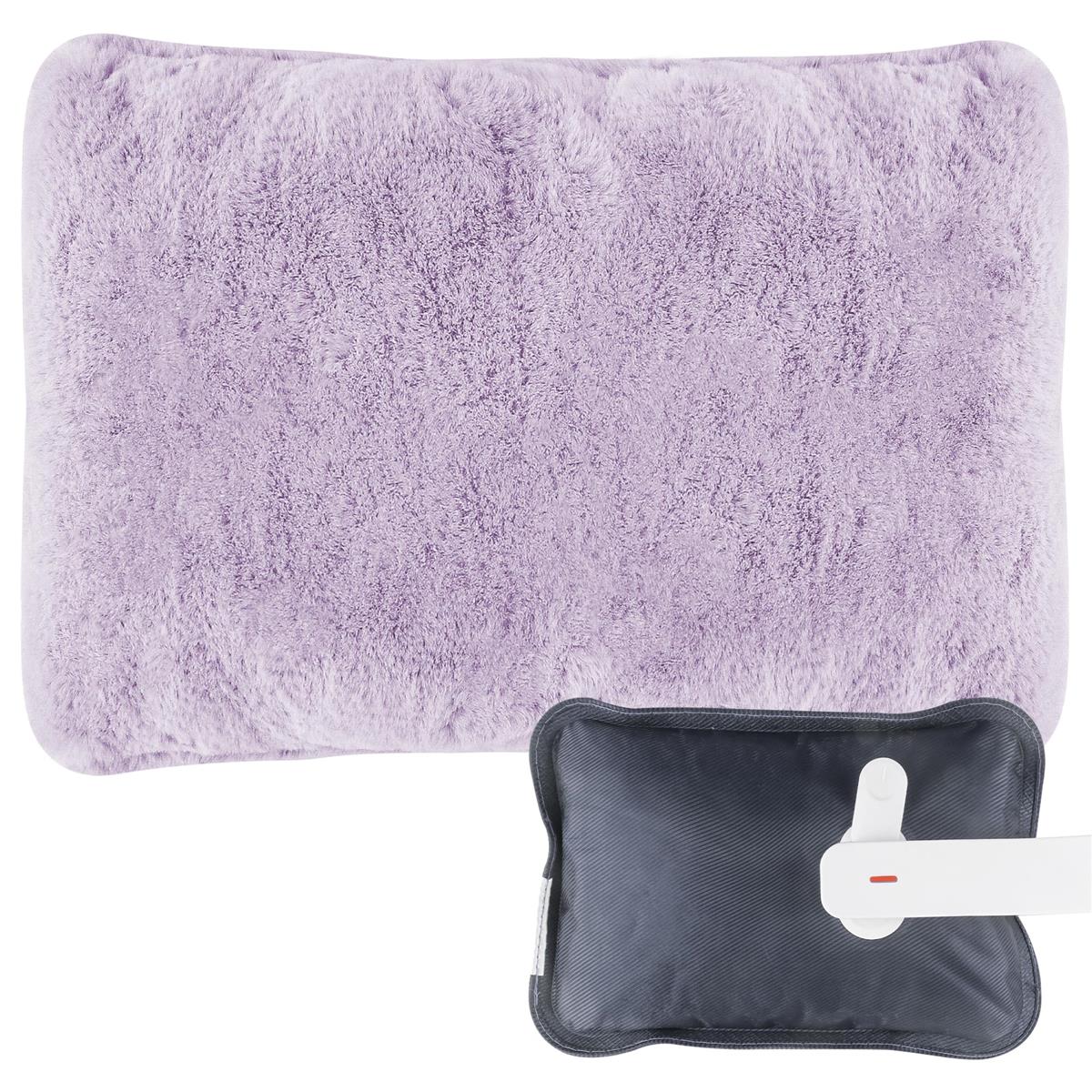湯たんぽ 充電式 ゆたんぽ 蓄熱式 急速蓄熱 長時間保温 電気湯たんぽ 水交換不要 過熱防止 防寒対策 生理期最適 PSE認証済み 柔らかい布カバー付き ライトパープル