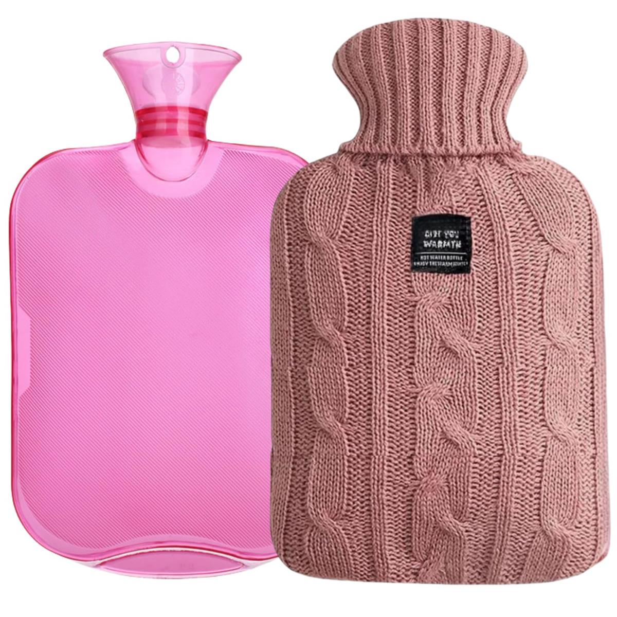 IPPON 湯たんぽ お湯 ゆたんぽ カバー付き 容量2L キャンプ 注水式 pvc 柔らか 热水袋 hot water bag bottle 湯タンポ エコ湯たんぽ 省エネ 電気不要 繰り返し使用可 防寒 冷え性対策グッズ 暖かい 暖房 布団 ピンク No.41