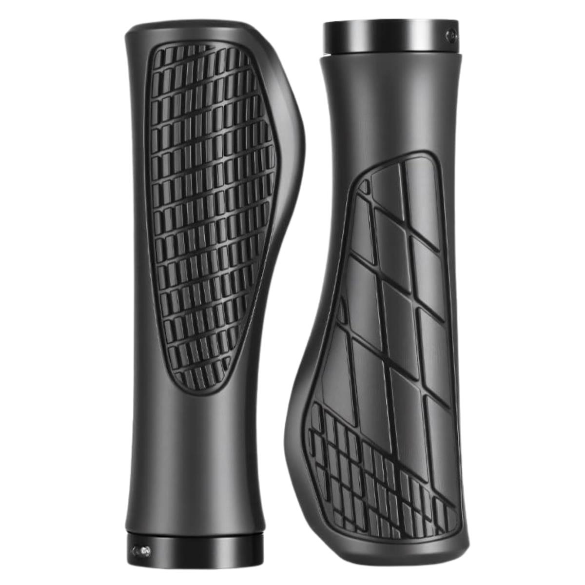 sonea 自転車グリップ ハンドルバー 滑り止め シリカゲル ブラック 長さ132mm 内径22.2mm 一対