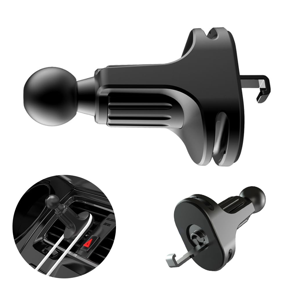 UrbanPulse スマホホルダー 車載ホルダー クリップ ブラックボールヘッドホルダー ベース フック式取付..