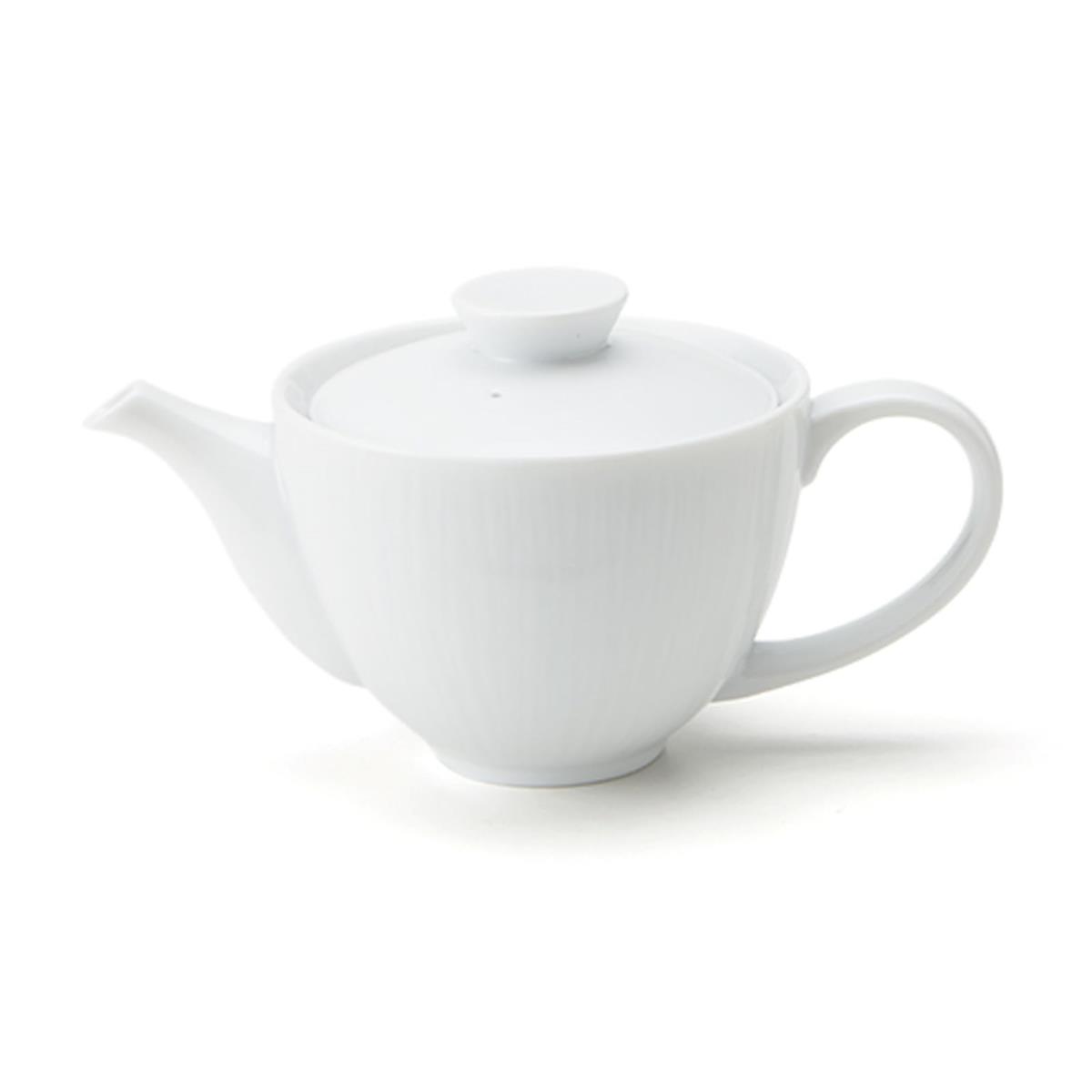 美濃焼 miyama 深山 ポット 急須 胴穴茶こし細 容量約400ml 電子レンジ 食洗機対応 クリース 白磁 ホワ..