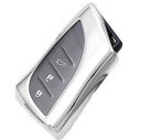 VERISSY スマート キー ケース レクサス LEXUS LX NX LC 専用 高級 おしゃれ スマートキーカバー UX ES LS RZ (シルバー)