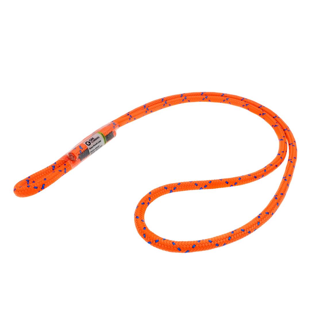 GM CLIMBING ダブルブレード 8mm プルージックループ プルージックコード クライミング アーボリスト ツリー クライミング 62CM オレンジ 長さは調整可能