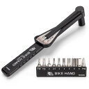BIKE HAND 自転車 トルクレンチセット 差込角1/4インチ(6.35mm) 1〜12N・m 携帯 小型 10ビットセット付き 台湾製 (YC-637+B...