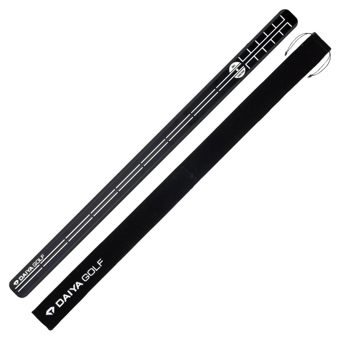 ダイヤゴルフ(DAIYA GOLF) パットチェッカーロング 2種類の難易度で練習できる両面仕様 持ち運びに便利な収納袋付き パター練習器具 パット練習器具 レール ゴルフ練習器具 練習用品 トレーニング器具 パッティングレール パターレール パッティングストローク 矯正 セルフチ