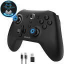 abxylute C6 ゲームパッド コントロー ラー1000Hz ー Windows PC・Android・iOS・Switch・Mac・Steamに対応 ドリフト防止ホールスティック ホールトリガー 低遅延 有線/無線/USBドングル接続 連射機能プロコンー6軸ジャイロー4段階振動 日本語取扱説明書付き